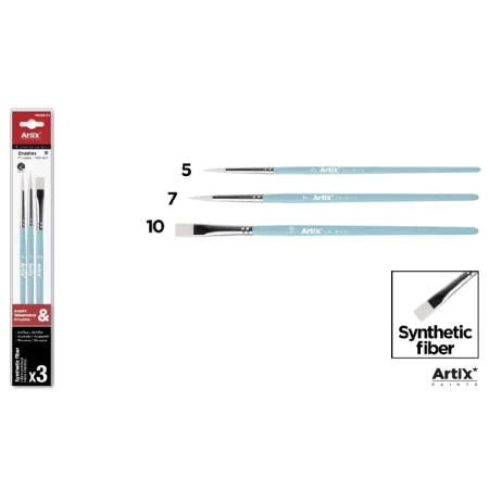 Pincel Profesional Sintético Azul Claro 3 Uds. (Nº3/7/10)