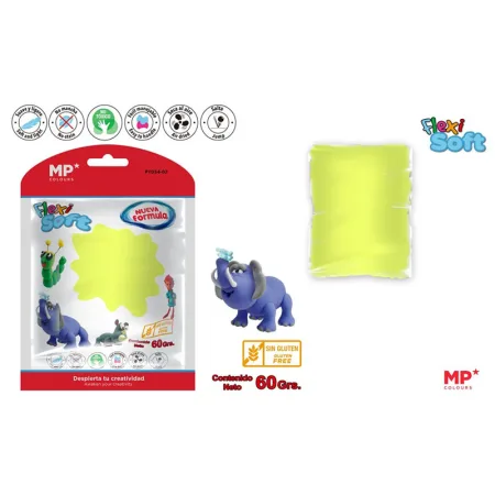 Pasta para Modelar Amarilla Neón Flexi Soft 60g