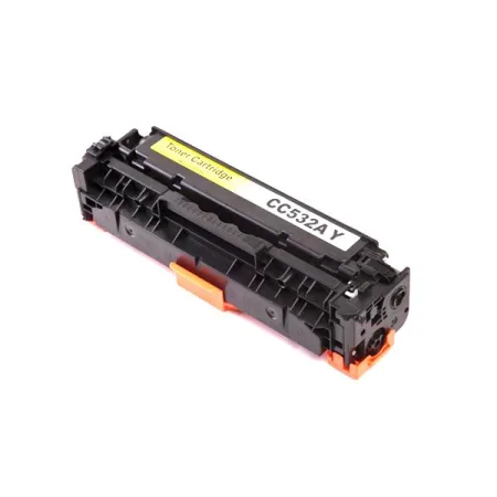 Tóner compatible HP CC532A amarillo