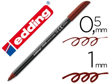 ROTULADOR EDDING 1200 MARRON OSCURO