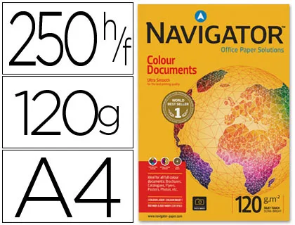 Papel Navigator Colour Documents A4 120 gr 250 hojas