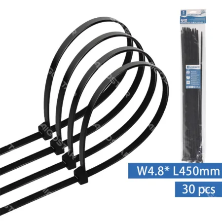 Bridas de Nylon Negras 30 unidades (W4.8*L450mm)