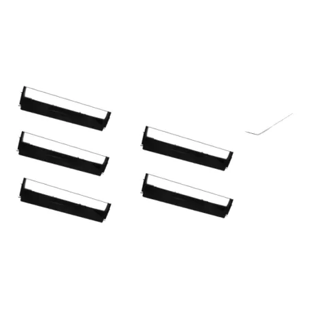 Pack 5 cintas compatibles Epson Cinta Matricial ERC19 / LQ300 / LQ800 negro
