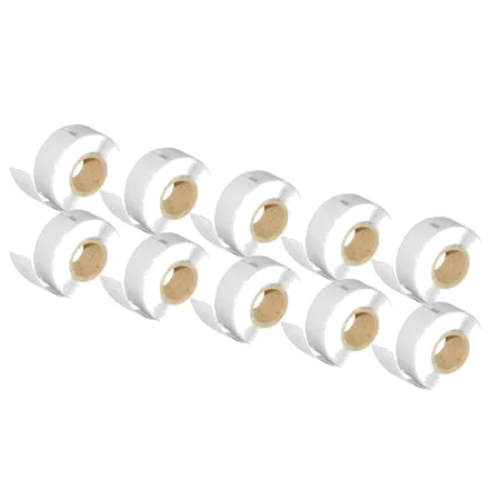 Pack 10 packs de etiquetas compatibles DYMO LABELWRITER 99017 Etiquetas Carpetas Papel Térmico blanco