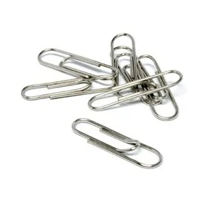 Liderpapel caja de 100 clips labiados de 33 MM