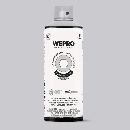 Spray MTN WEPRO Solvent Brillante GRIS ALASKA - RAL 7035