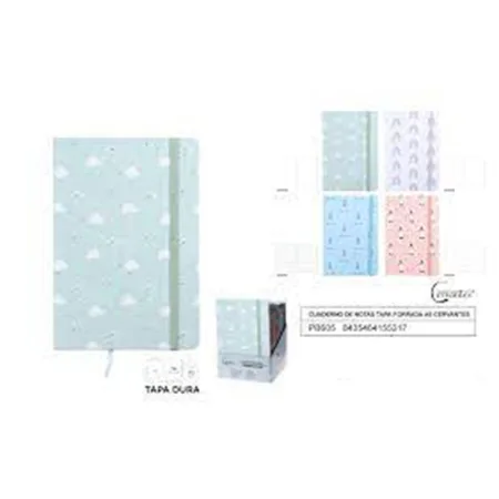 CUADERNO DE NOTAS TAPA FORRADA A5 CERVANTES