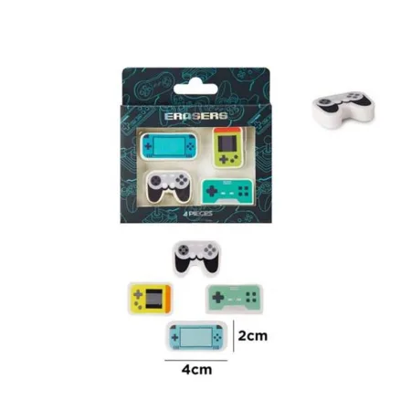 Pack de Gomas de Borrar Gamer
