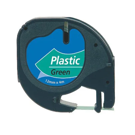Cinta compatible DYMO LetraTag S0721640 / Verde negro / verde