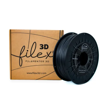 Filamento Filex3d PLA 850 1KG 1.75 Negro Seda