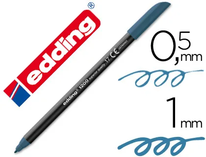 ROTULADOR EDDING 1200 AZUL ACERO