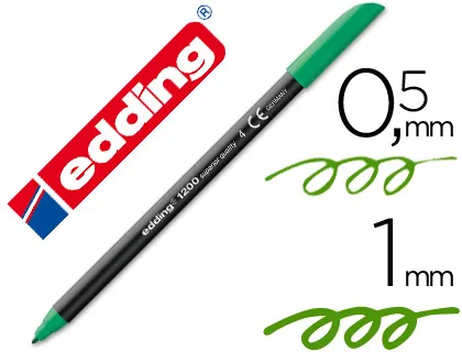 Rotulador Edding 1200 verde