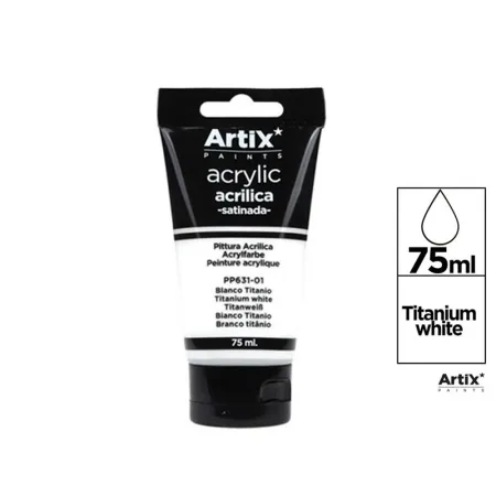 PINTURA  ACRILICA BLANCA 75ML ARTIX