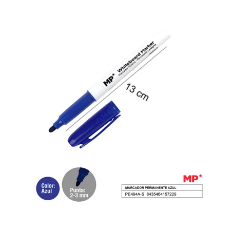 Marcador de pizarra azul MP