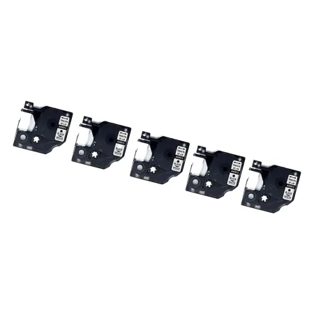 Pack 5 cintas compatibles DYMO D1 45013 / Blanco negro / blanco