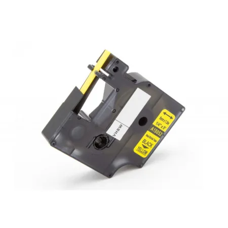 Cinta compatible DYMO 18052 Cinta Tubo Termoretractil / negro / amarillo