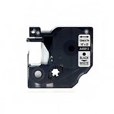 Cinta compatible DYMO D1 45013 / Blanco negro / blanco · S0720530