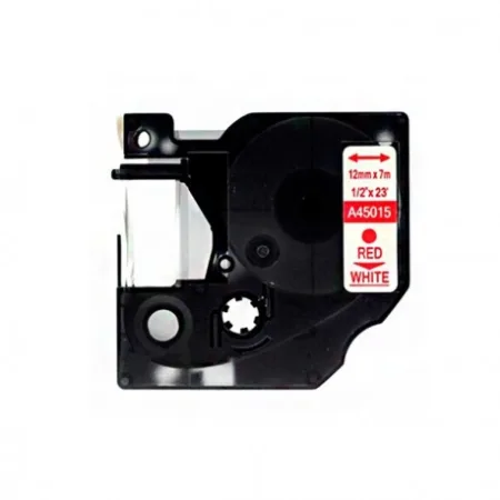 Cinta compatible DYMO D1 45015 Rojo / Blanco rojo / blanco · S0720550