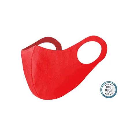 MASCARILLA HIGIÉNICA REUTILIZABLE SOFELL ROJA PARA NIÑOS - 25 lavados - 1 UNIDAD