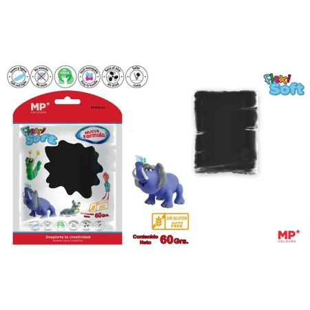 Pasta para Modelar Negro Flexi Soft 60g
