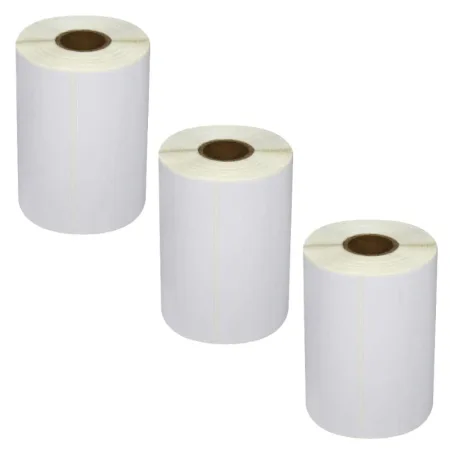Pack 3 packs de etiquetas compatibles Zebra Etiquetas Perforadas 101,5x50 mm 500 Unidades