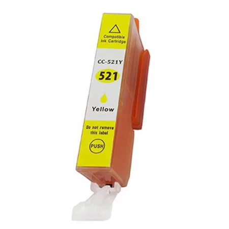 Cartucho de tinta compatible Canon CLI 521 amarillo · 2936B001
