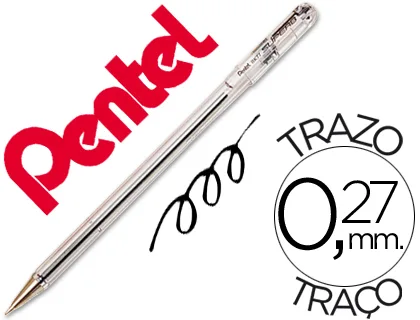 PENTEL BOLIGRAFO SUPER BK 77 NEGRO