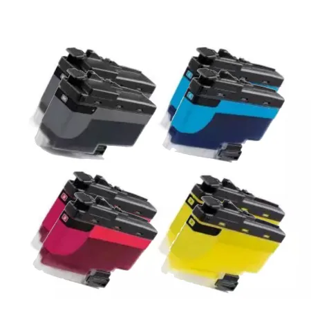 Pack 8 cartuchos de tinta compatibles Brother LC422XL amarillo, magenta, negro y cian