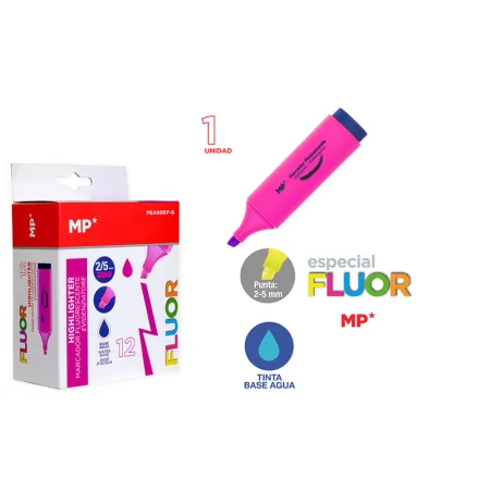 MARCADOR FLUORESCENTE ROSA MP