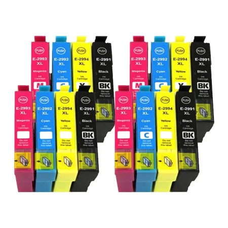 Pack 16 cartuchos de tinta compatibles Epson T2991 29XL/T2992 29XL/T2993 29XL/T2994 29XL negro, cian, magenta