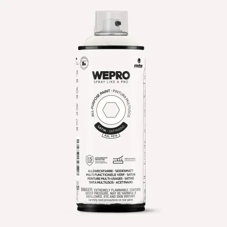 Spray MTN WEPRO Solvent Satinado BLANCO ESTELAR - RAL 9010
