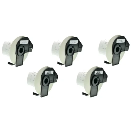 Pack 5 packs de etiquetas compatibles Brother DK-11201 Etiquetas Precortadas blanco