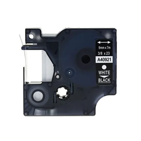 Cinta compatible DYMO D1 40921 Blanco / blanco / negro · A40921