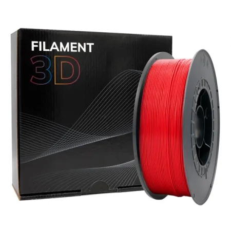 Filamento 3D - PLA - Color: Rojo - 1.75 mm / 1 kg