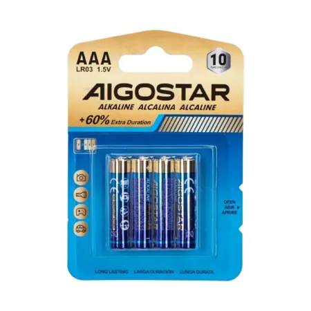 Pila alcalina AAA LR03 1.5V (4 unidades)