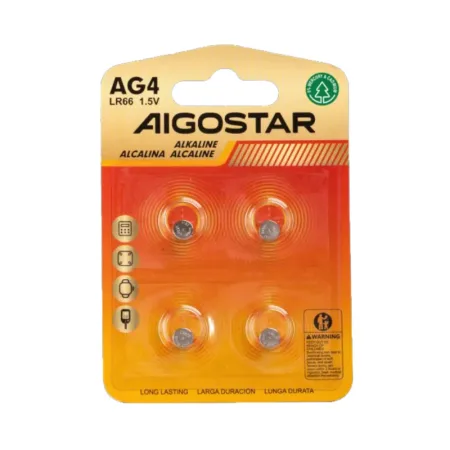 PILA BOTON LR66 AG4 1.5V (PACK 4 UNIDADES)