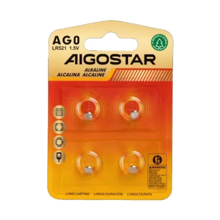 Pila de Botón AG0 LR69 / LR521  de 1,5 V 4 Uds.