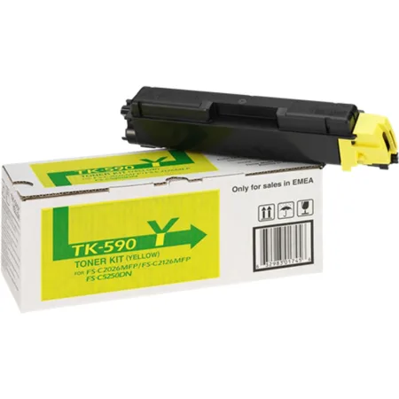 Tóner original Kyocera TK-590 amarillo · 1T02KVANL0